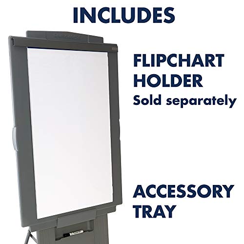 Quartet Easel, Adjusts 39" to 72" High, Collapsible, Portable, Whiteboard, Flipchart Holder, DuraMax Presentation, Gray (200E)