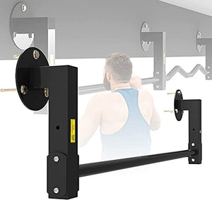 TYKYDD Pull Up Bar Door Frame,Pull Up Bar Doorway Wall Mounted,Crossbar Steel Pull Up Station Dip Bars Chin Up Bar,Strength Training Equipment Home Gym,for Indoor Outdoor Use