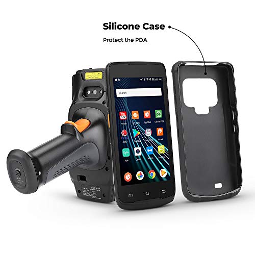 MUNBYN Android Barcode Scanner Pistol Grip, 2D Android Scanner Handheld with Zebra 4710, with Qualcomm CPU, Dual-Band Wi-Fi, NFC, and 4G Full Netcom for Warehouse, Logistics for Enterprise WMS