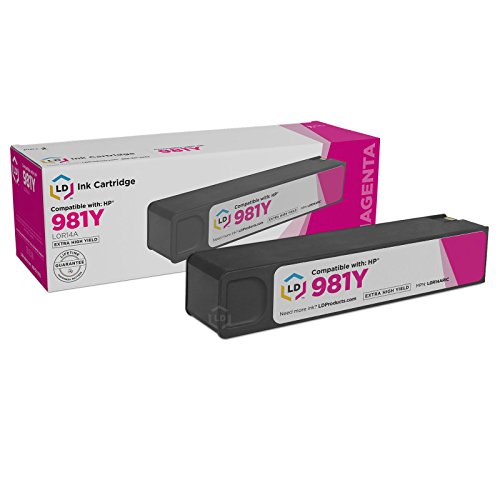 LD Remanufactured Ink Cartridge Replacement for HP 981Y Extra High Yield (2 Black, 1 Cyan, 1 Magenta, 1 Yellow, 5-Pack)