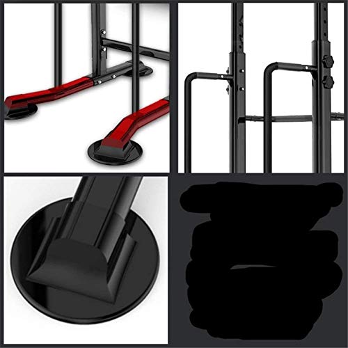 ZXNRTU Strength Training Equipment Strength Training Dip Stands Adjustable Power Tower Dip Station Pull Up Bar Push Up Workout Abdominal Exercise