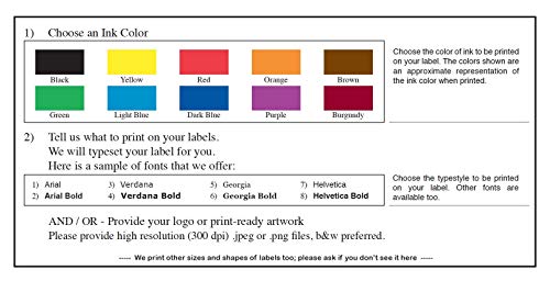Mailing Labels, Custom Printed Continuous Pinfeed - Your Logo, Image or Text Imprinted 1-Color, Pinfed, 4" x 3" for Business Shipping (5000)