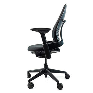 Crandall Office Furniture Steelcase Leap V2 Office Chair (Black Fabric) - Remanufactured - 12-Year Warranty