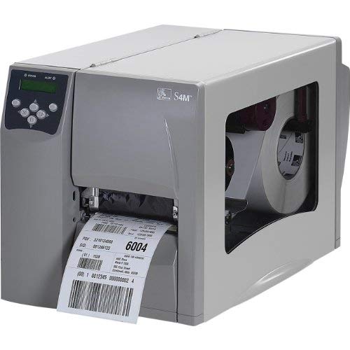 Zebra S4m Printer 4" Direct Thermal Only Tabletop 203dpi Zpl 4mb Tear Bar Rs-232 Serial Usb 10/100 Internal Ethernet (Certified Refurbished)