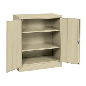 Sandusky Lee RTA7001-07 Snap It Counter Height Cabinet with Adjustable Shelves, 36" W x 18" D x 42" H, Putty