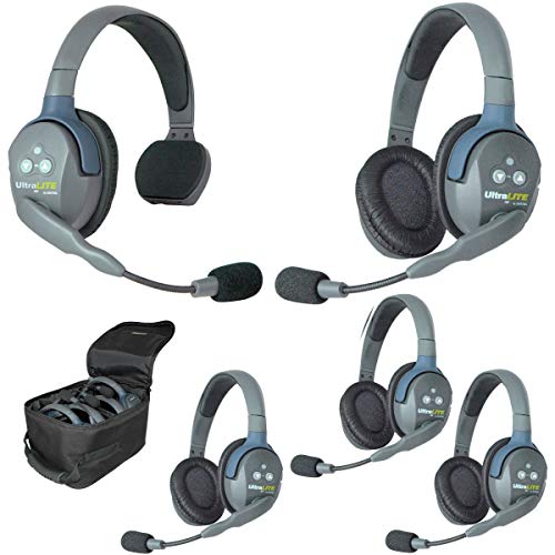 EARTEC UL514 5-Person Full Duplex Wireless Intercom with Ultralite Headsets