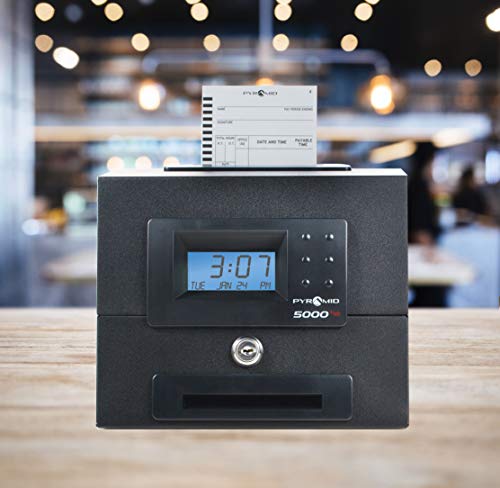 Pyramid 5000HD Heavy Duty Steel Auto Totaling Time Clock - Made in the USA