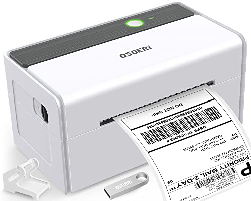 Thermal Label Printer, Osoeri Shipping Label Printer, 4X6 Desktop Label Printer for Shipping Packages & Small Business Compatible with USPS, UPS, FedEx, Shopify, Amazon, Ebay, Support Windows Mac