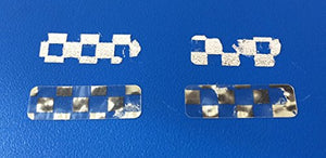 10,000 Silver Bright - Foil TamperVoid Tamper Evident Security Label Seal Sticker, Rectangle 0.75" x 0.25" (19mm x 6mm).