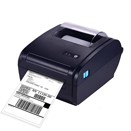 Thermal Label Printer for 4x6 Shipping Package Label 160mm/s USB&BT Connection Printer Label Maker Sticker Max.110mm Paper Width