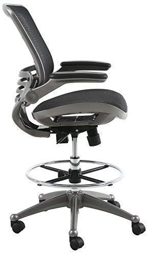 Harwick Evolve All Mesh Heavy Duty Drafting Chair, Gunmetal Finish