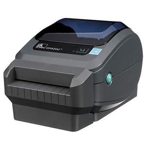 Zebra GX420d Direct Thermal Desktop Printer Print Width of 4 in USB Serial and Parallel Port Connectivity Includes Cutter GX42-202512-000