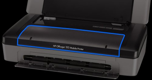 HEWCN551A - HP Officejet 100 L411A Inkjet Printer - Color - 4800 x 1200 dpi Print - Plain Paper Print - Portable