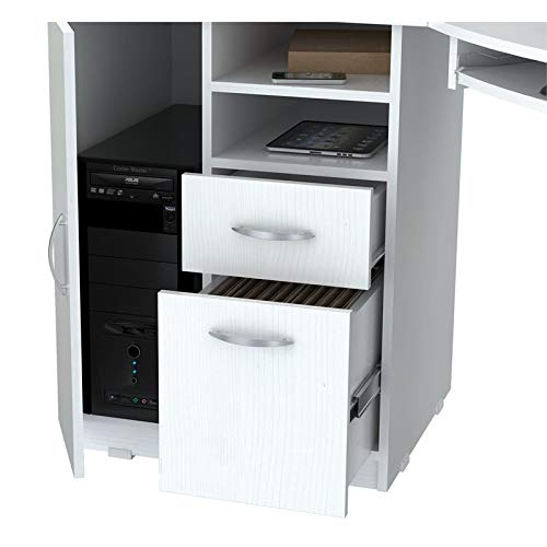 Inval ET-3415 Computer Desks, Laricina White