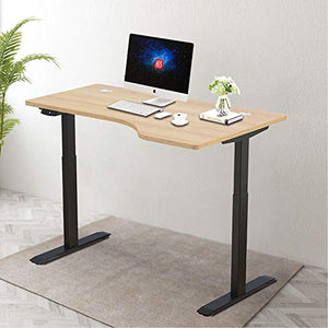 Master Massage L-shaped Electric Height Adjustable Right Handed Standing Desk for Home Office Workstation