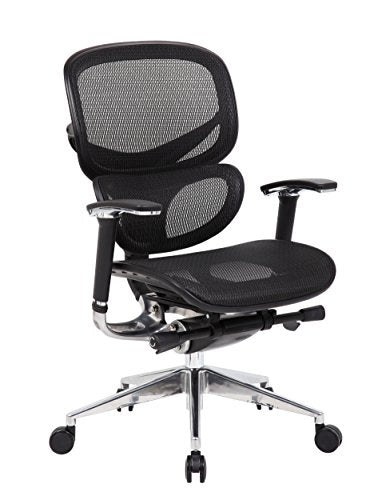 Boss Office Products B6888-BK Multi-Function Mesh Chair in Black