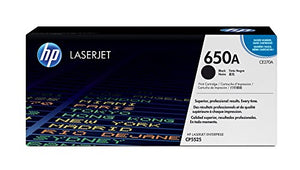 HP 650A (CE270A) Black Toner Cartridge for HP Color LaserJet Enterprise CP5525 M750