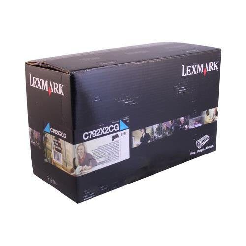 LEXMARK INTERNATIONAL C792X2CG C792X2CG Extra High-Yield Toner, 20,000 Page-Yield, Cyan