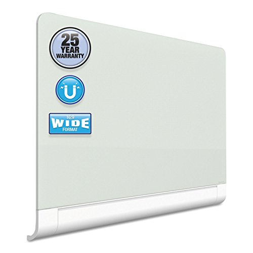 Quartet G5028ht Horizon Magnetic Glass Marker Board With Hidden Tray, 50 X 28, White