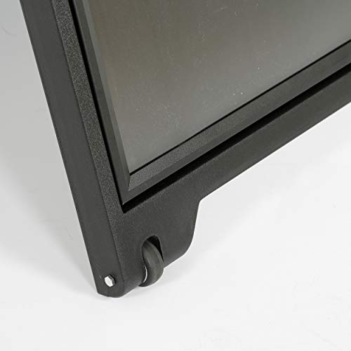 M&T Displays Street SignPro with Lens Protective Cover, 24x36 Inch Poster Black Double Sided Sandwich Board Folding A-Frame Sidewalk Curb Sign Portable Menu Display for Restaurant Cafe (2 Pack)