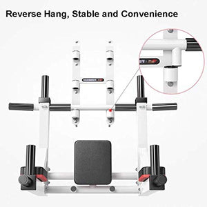 Multi Function Wall Mount Chin Up Bar Height Adjustable Pull-Up Bar Multi Grip Strength Training Equipment for Home Gym 880 LB Weight Capacity