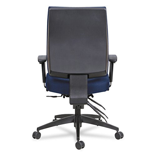 Alera ALEHPM4202 Wrigley Series High Performance Mid-Back Multifunction Task Chair, Blue