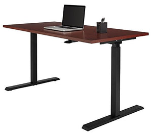 Realspace Magellan Pneumatic Sit-Stand Height-Adjustable Desk, Classic Cherry