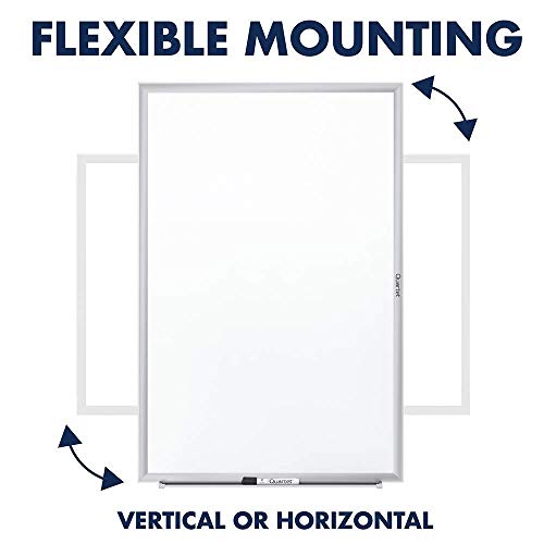 Quartet Whiteboard, White Board, Dry Erase Board, 6' x 4', Silver Aluminum Frame (S537)