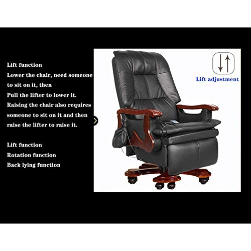 QHH Electric Massage Leather Executive Office Chair