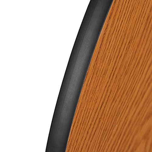Flash Furniture 28"W x 47.5"L Rectangular Wave Collaborative Oak Thermal Laminate Activity Table - Height Adjustable Short Legs