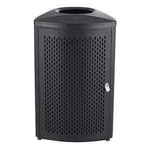 Safco Products 9960BL Nook Indoor Trash Can, 20-Gallon, Black