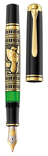 Pelikan M900 Toledo 900 Fountain Pen Nib F in Gift Box, Black