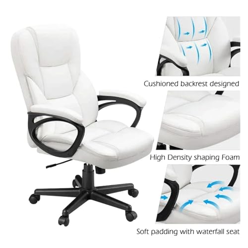 High-Back Executive Office Chair with Lumbar Support