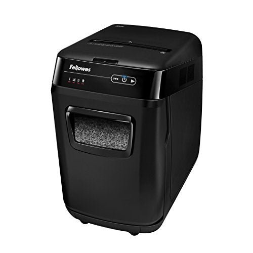 Fellowes 4656201 AutoMax 200M Auto Feed Shredder - 200 Sheet Capacity - Black (4656201)
