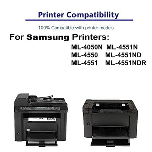 3-Pack Compatible High Capacity ML-D4550A Toner Cartridge use for Samsung ML-4050N, ML-4550 Printer (Black)