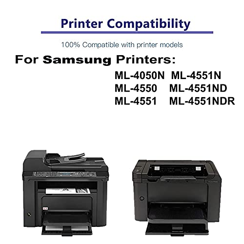 3-Pack Compatible High Capacity ML-D4550A Toner Cartridge use for Samsung ML-4050N, ML-4550 Printer (Black)