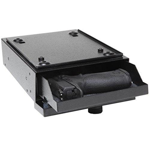 V-Line 2597-S Desk Mate Keyless Security Box with Quick Release Mounting Bracket (Black)