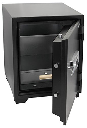 Honeywell Safes & Door Locks - 2118 Steel Fireproof Security Safe with Dual Digital Lock and Key Protection, 3.44-Cubic Feet, Black