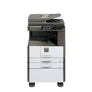 Sharp MX-M266N Tabloid-Size Monochrome Laser Multifunction Copier - 26ppm, Copy, Print, Network Print, Network Color Scan, Card Shot Copy, 2 Trays, Cabinet (Certified Refurbished)
