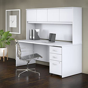 Bush Business Furniture Studio C 72W Desk Hutch, White