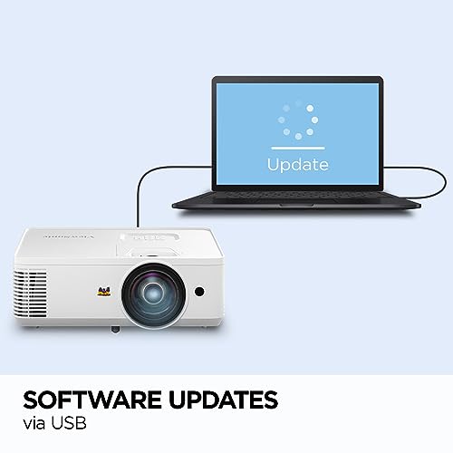 ViewSonic Short Throw Projector PS502W 4000 Lumens WXGA with HDMI and USB Connectivity