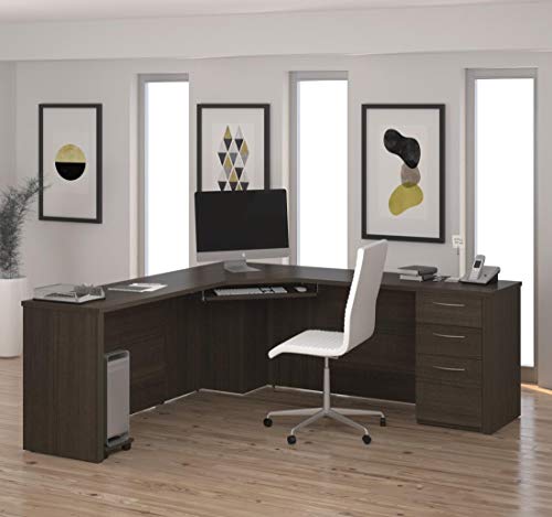 Bestar Corner Desk with Pedestal - Embassy