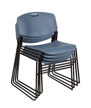 Regency Zeng Stack Chair (4 Pack), Blue