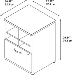 Bush Business Furniture Series C Elite 24W Pedestal Piler/Filer in Hansen Cherry