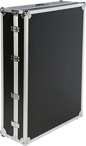 Shipping and Storage Case with Wheels, Handles, EVA Foam Padded, Metal Edges (45 x 12.5 x 32.5)