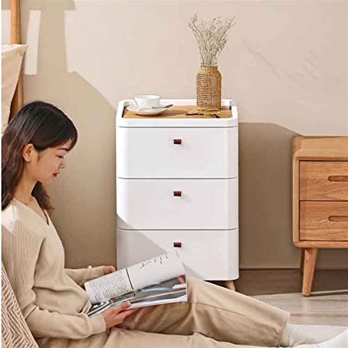 BinOxy Night Stand Drawer Storage Cabinet