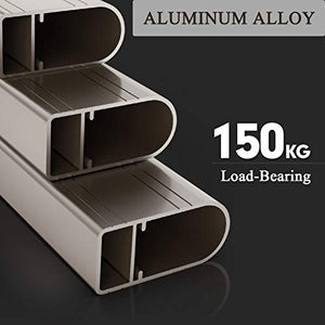 LUCEAE Multifunction Foldable 4 Step Aluminum Ladder