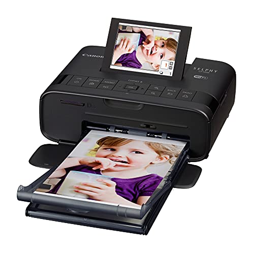 Canon SELPHY CP1300 Compact Photo Printer Battery Bundle (Black)