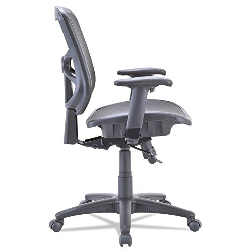 Alera ALEEL42B18 Elusion Series Air Mesh Mid-Back Swivel/Tilt Chair, Black