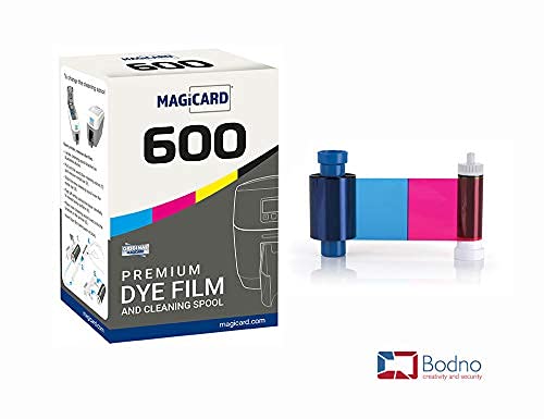 5 x Magicard 600 Printer MB300YMCKO Color Ribbon - YMCKO - 300 Prints with Bodno Software Demo Card